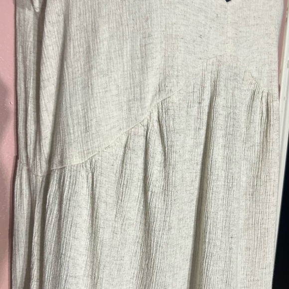 ASOS Design Milkmaid peasant sand boho linen blend cottage core maxi sundress 8 - Picture 5 of 12